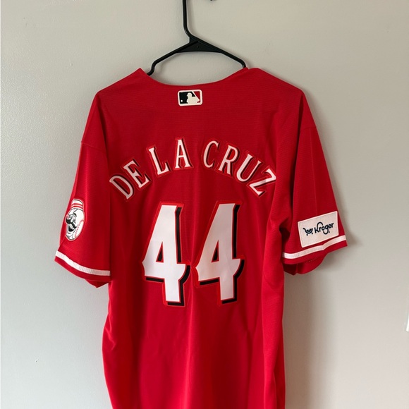 Nike Red Cincinnati Reds #44 Baseball Jersey with White & Black Trim - Picture 2 of 2